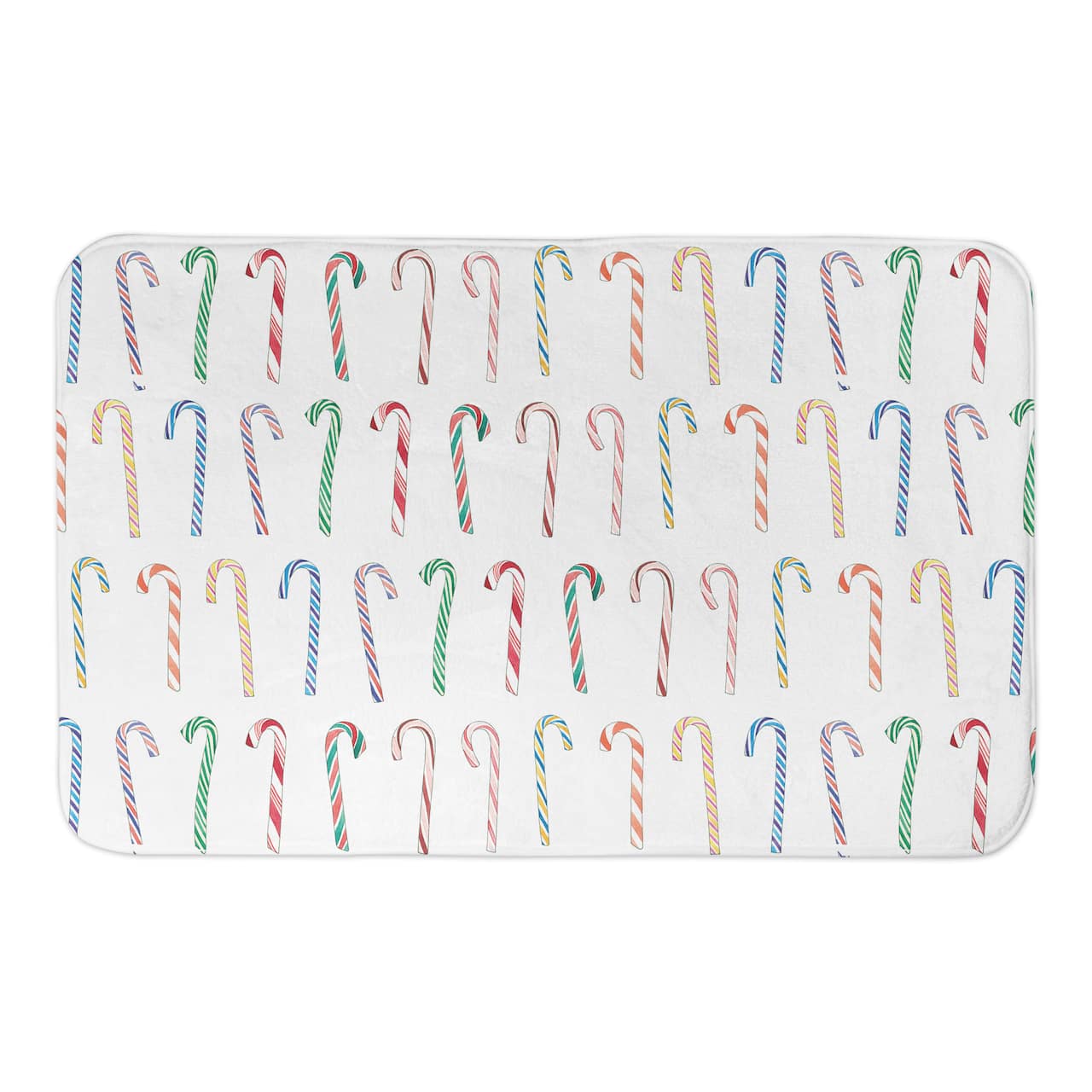 Designs Direct Candy Cane Pattern Bath Mat, 34" x 21"